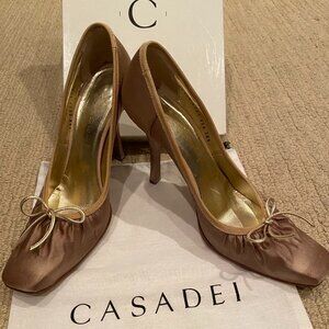 Casadei | 4" heel | Size 8 1/2 | Paris Beige